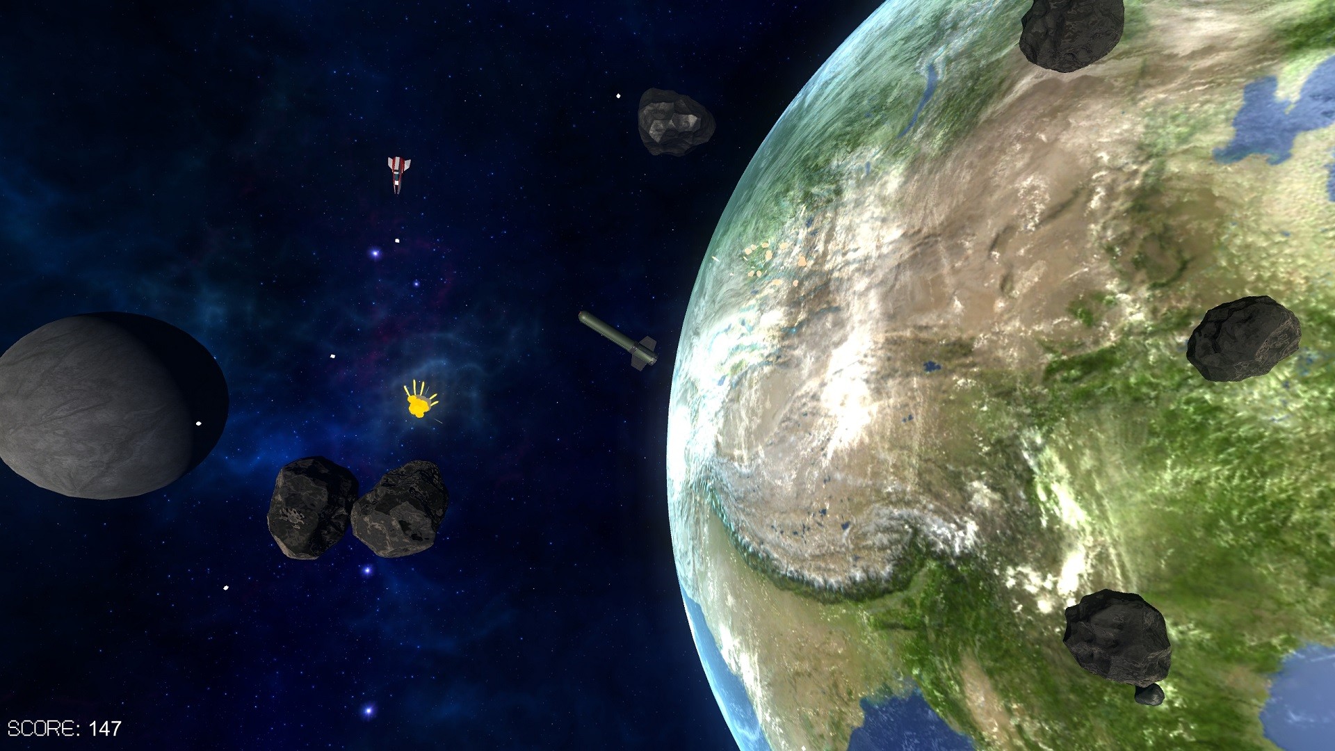 Asteroides, screenshot originale 1